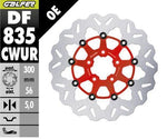 Galfer Floating Wave Brake Disc For Harley Davidson FLD 1690 2012-2013 - Red - Front