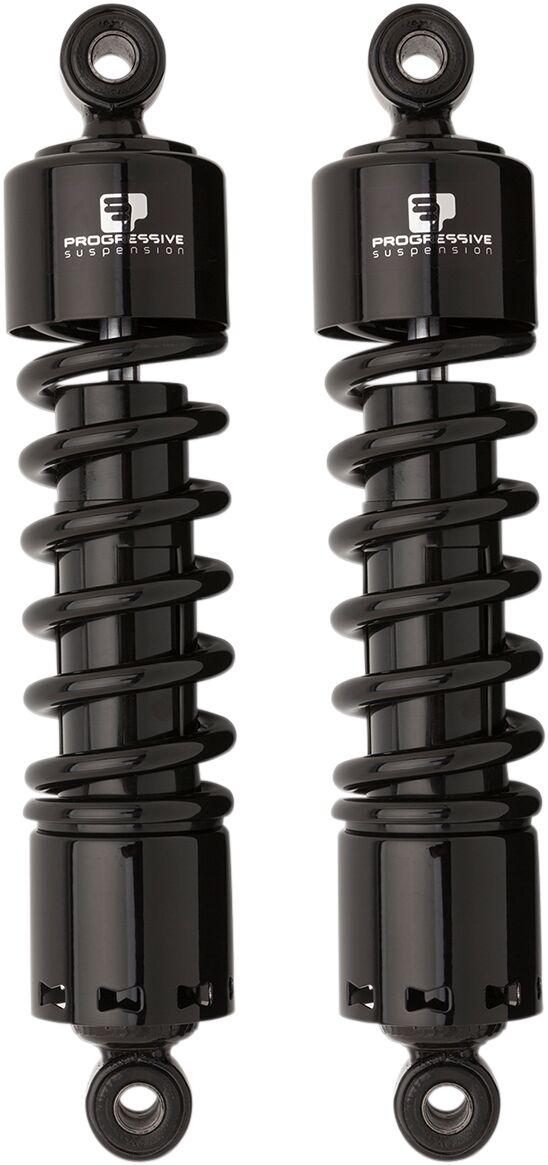 Progressive Suspension 412 Series Shocks For Harley Davidson FLD 1690 ABS 2015-2016 305.00 mm (12.00") - Black