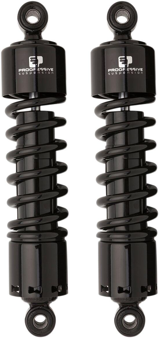 Progressive Suspension 412 Series Shocks For Harley Davidson FLD 1690 2012-2013 279.40mm (11.00") - Black