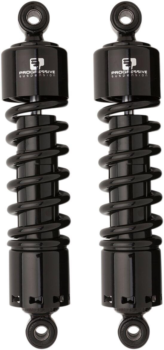 Progressive Suspension 412 Series Shocks For Harley Davidson FLD 1690 2012-2013 305mm (12.00") - Black