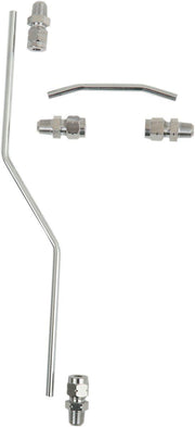 Drag Specialties  Rocker Oil Lines For Harley Davidson FL 1200 1970-1977 - Chrome