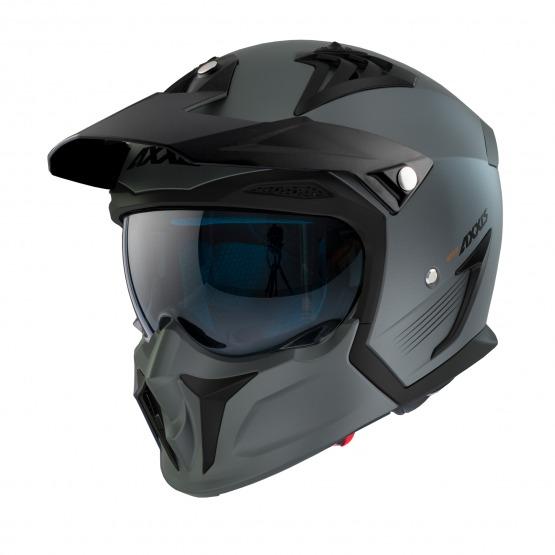 Axxis Hunter SV Solid A2 Matt Titanium Helmet