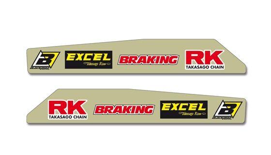 Blackbird Swingarm Stickers For Honda CR125 2000-2007 - Multi