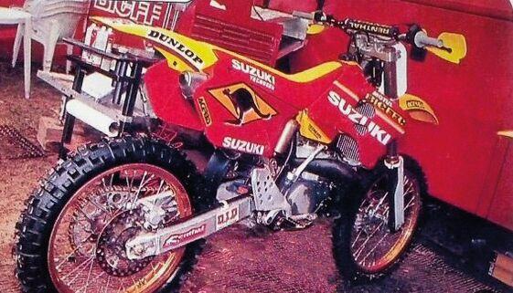 Tecnosel Team Suzuki Seat Cover For Suzuki RM125 1996-1998 - Red/Yellow