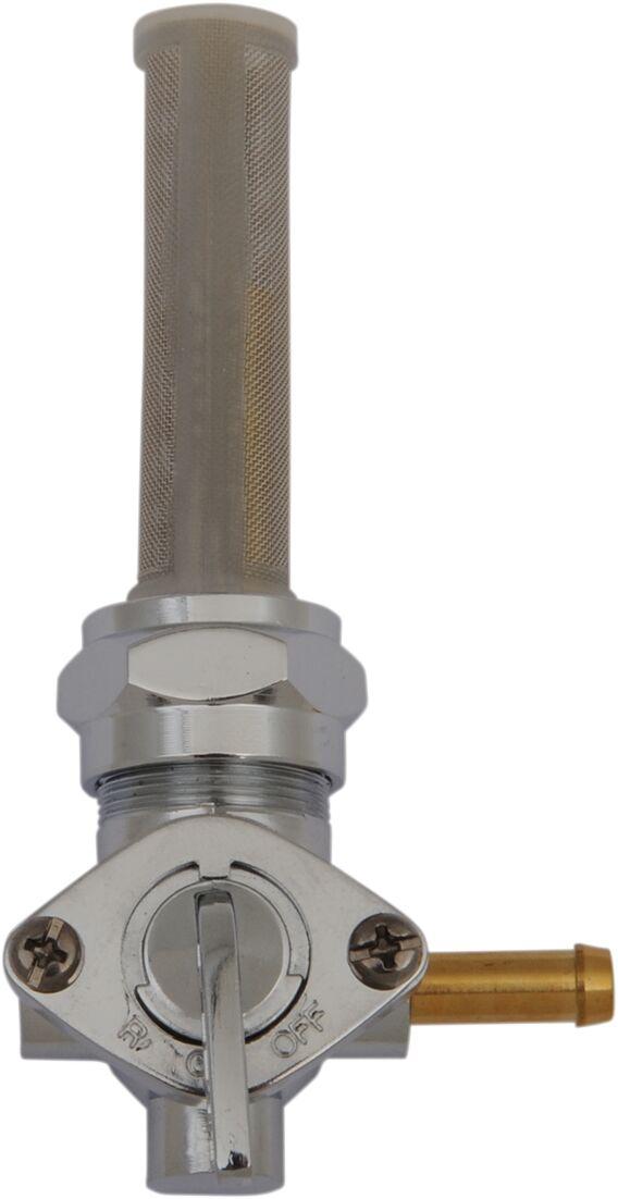 Drag Specialties Fuel Petcock For Harley Davidson FL 1200 1975-1977 Backward - Chrome Gold