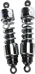Progressive Suspension 412 Series Cruiser Shocks For Triumph Bonneville 800 2000-2006 318.00 mm (12.50") - Black/Chrome