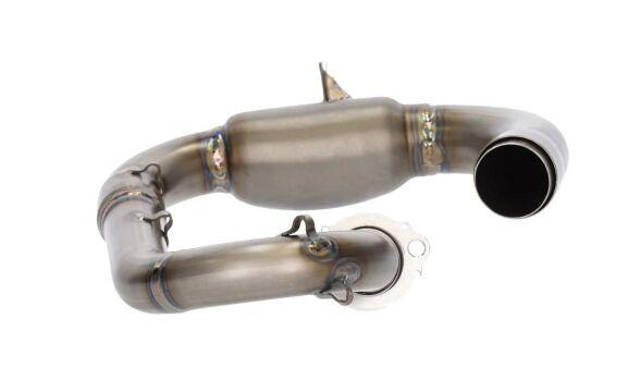 HGS Mid Pipe For Fantic XXF 250 2021-2024 - Stainless Steel