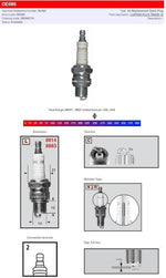 Champion Spark Plug For Aprilia Amico 50 1990-1993