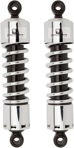 Progressive Suspension 412 Series Shocks For Harley Davidson FLD 1690 2012-2013 305mm (12.00") - Black/Chrome