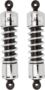 Progressive Suspension 412 Series Shocks For Harley Davidson FLD 1690 2012-2013 305mm (12.00") - Black/Chrome