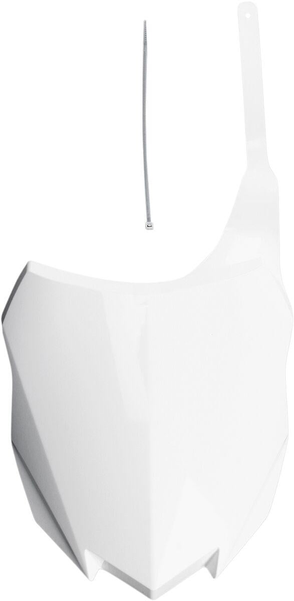 UFO Front Number Board For Kawasaki KXF250 2013-2016 - White