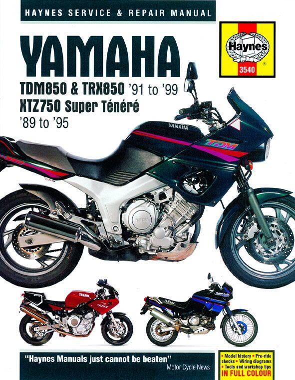 Haynes Service Manual For Yamaha TDM 850 1991-1999
