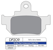 DP Brakes Standard Sintered Metal Brake Pads For Suzuki DR600 R 1985-1989 Front