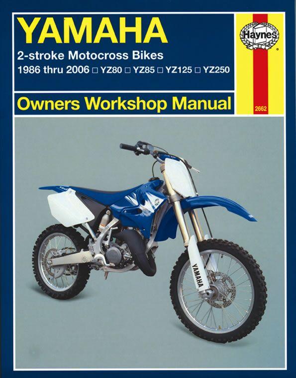Haynes Service Manual For Yamaha YZ125 1986-2006