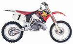 Tecnosel Team Honda Seat Cover For Honda CR125 1993-1997 - Black/Red
