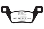 EBC R Series Heavy Duty Sintered Brake Pads For Kymco MXU 500 I 4X4 2012 Rear