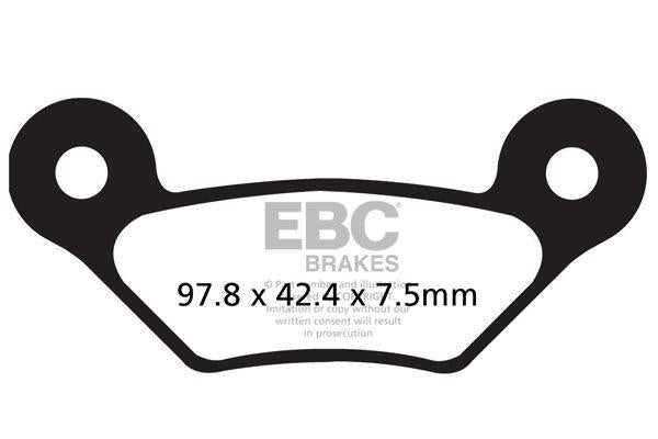EBC R Series Heavy Duty Sintered Brake Pads For John Deere HPX 850 D 4X4 Gator Diesel 2010-2011 Fit Front Or Rear