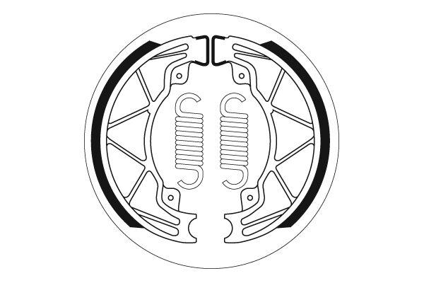 SBS Rear Brake Shoes For Derbi Boulevard 125 2003-2007