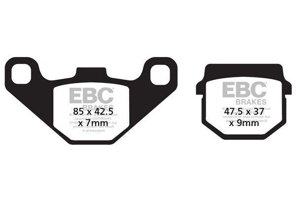 EBC SFA-HH Series Sintered Scooter Brake Pads For Quadro 350 D 2012-2014 Rear