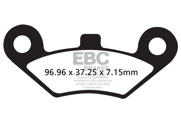 EBC R Series Heavy Duty Sintered Brake Pads For CF Moto CF 500 5C EFI Long 4X4 X-Lander X5 2011-2013 Front