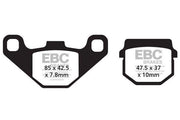 EBC SFA-HH Series Sintered Scooter Brake Pads For Piaggio NRG DD 50 LC 2005-2020 Front