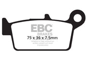 EBC SFA Series Organic Scooter Brake Pads For Honda NSR 75 1992-2000 Rear