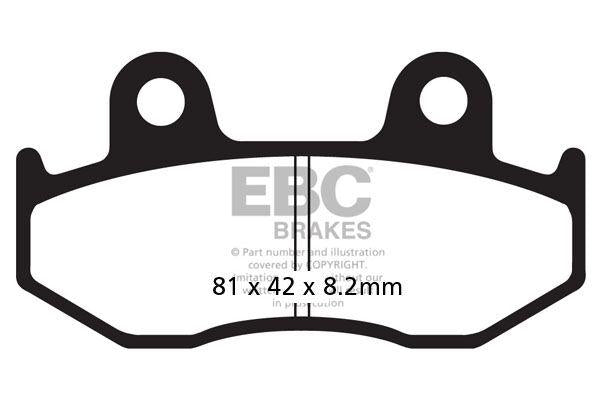 EBC SFA Series Organic Scooter Brake Pads For Suzuki AN 250 Burgman 1998-2001 Rear