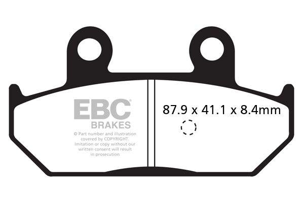 EBC SFAC Carbon Series Scooter Brake Pads For Suzuki AN 400 Burgman 2007-2009 Rear