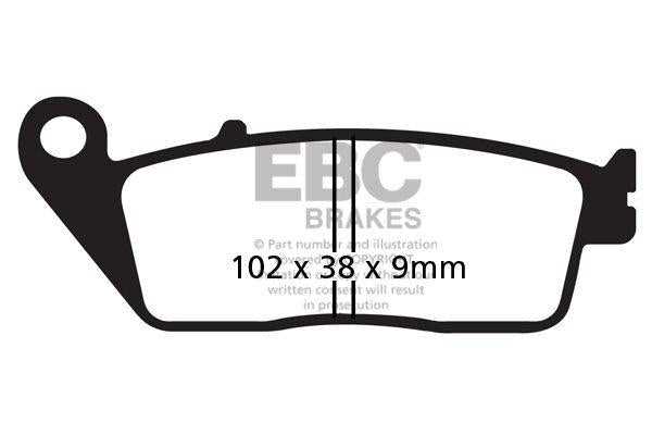 EBC SFAC Carbon Series Scooter Brake Pads For Suzuki AN 650 Burgman 2002-2009 Front