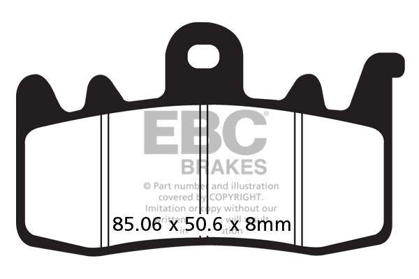 EBC FA Series Organic Brake Pads For Benelli 752S ABS 2021-2023 Front