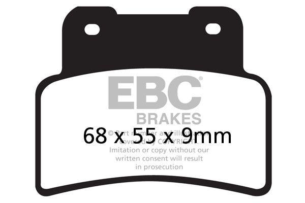 EBC SFA Series Organic Scooter Brake Pads For Kymco Xciting 400 I 2014-2020 Front