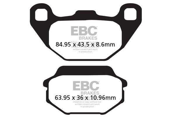 EBC SFA-HH Series Sintered Brake Pads For Kymco Agility 125 2008-2016 Front