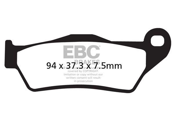 EBC SFAC Carbon Series Scooter Brake Pads For Piaggio Beverly 400 I.E. 2007 Front