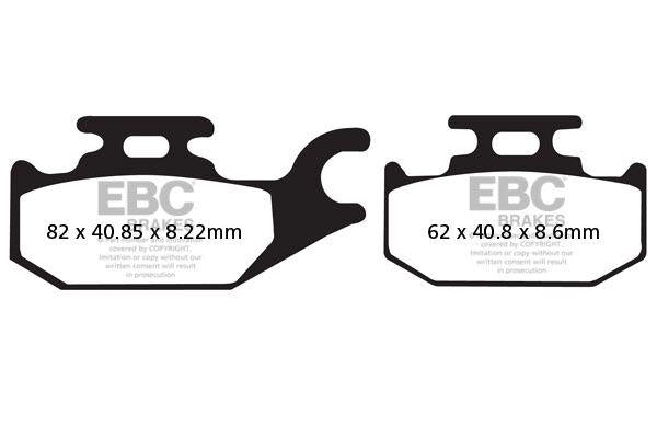 EBC SFAC Carbon Series Scooter Brake Pads For Benelli Caffenero 250 2008-2014 Rear
