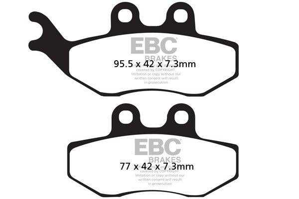 EBC SFAC Carbon Series Scooter Brake Pads For Piaggio Beverly 125 2002-2006 Front