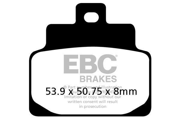 EBC SFAC Carbon Series Scooter Brake Pads For Vespa GTS 310 HPE ABS 2025-2026 Rear
