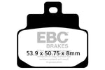 EBC SFAC Carbon Series Scooter Brake Pads For Vespa GTS 310 HPE ABS 2025-2026 Rear