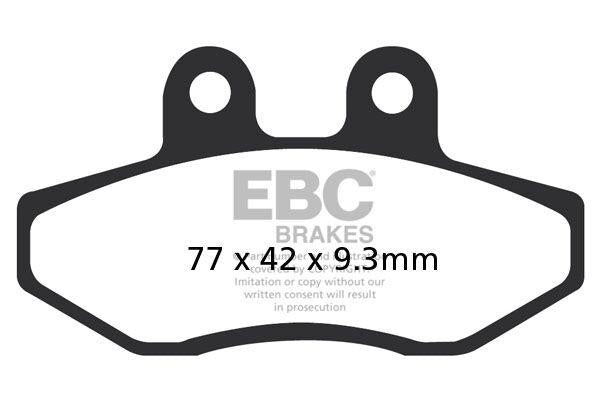 EBC SFA Series Organic Scooter Brake Pads For MBK Flame X 125 2007-2012 Front