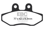 EBC SFA Series Organic Scooter Brake Pads For MBK Flame X 125 2007-2012 Front