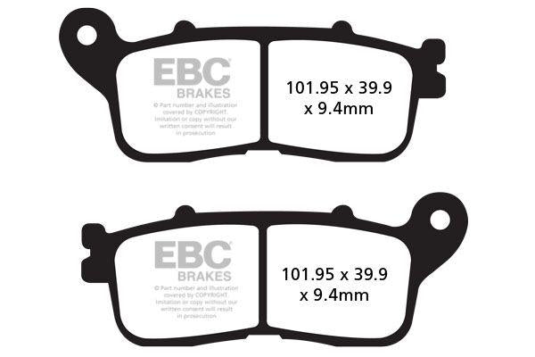 EBC FA-HH Series Sintered Brake Pads For Honda VFR 1200 FD 2011-2016 Rear