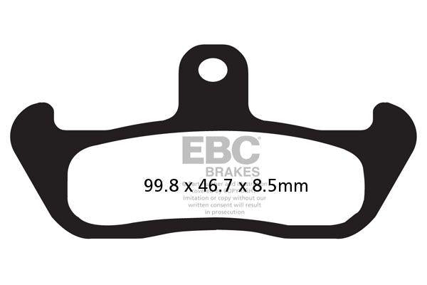 EBC FA Series Organic Brake Pads For Husqvarna CR125 1991 Front