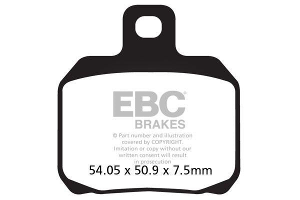 EBC SFAC Carbon Series Scooter Brake Pads For Piaggio Beverly 400 I.E. 2008-2009 Fit Front Or Rear