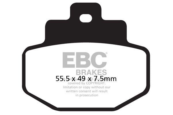 EBC SFA-HH Series Sintered Scooter Brake Pads For Vespa 946 125 ABS 2013-2015 Rear