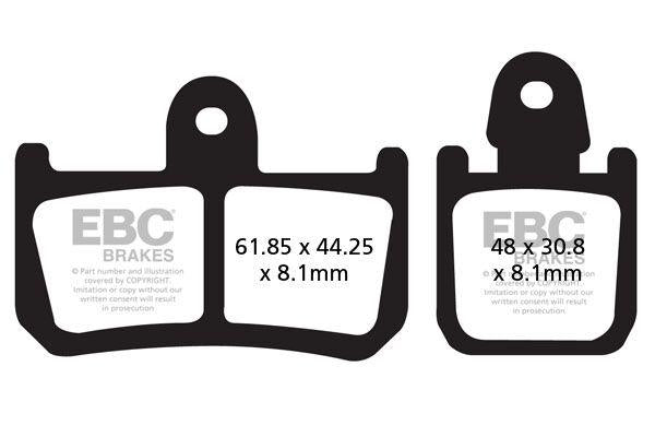 EBC FA Series Organic Brake Pads For Yamaha MT-01 1700 2007-2009 Front