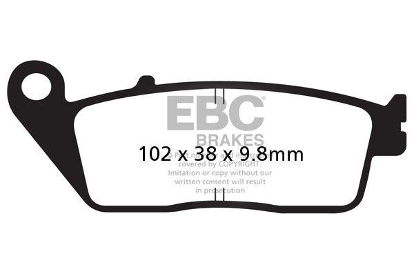 EBC SFAC Carbon Series Scooter Brake Pads For Honda ADV 350 ABS 2022-2025 Front