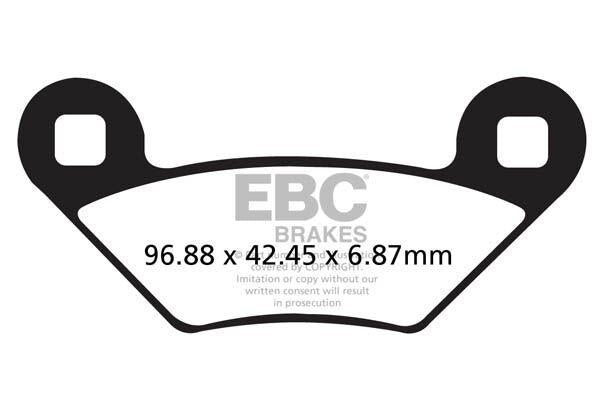 EBC TT Sport Carbon Fusion Brake Pads For Polaris Hawkeye 325 2X4 2015 Rear