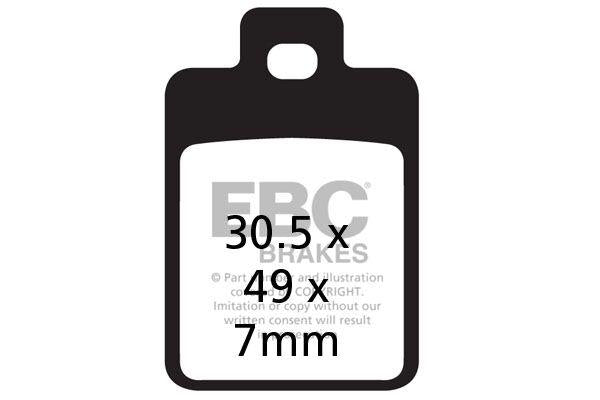 EBC SFA Series Organic Scooter Brake Pads For Piaggio SFERA 125 RST 1995-1997 Front