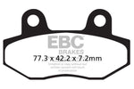 EBC SFAC Carbon Series Scooter Brake Pads For Keeway Agora 50 4T 2011-2012 Front