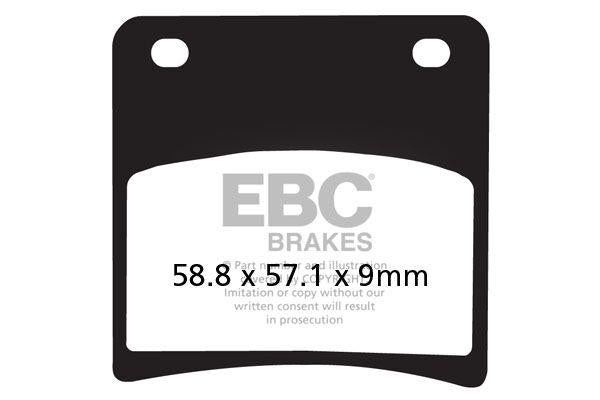EBC Vee Semi-Sintered Brake Pads For Suzuki GSX1100 F 1988-1994 Front