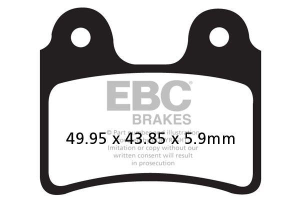 EBC TT Sport Carbon Fusion Brake Pads For Gas Gas Contact 250 RR 2020 Front